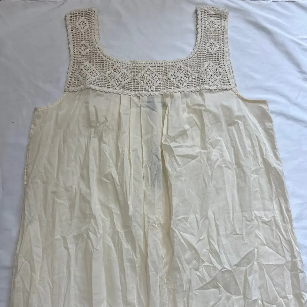 NWT J.Crew Womens XL Crochet Midi Dress European Coastal Vacation Belted Resort